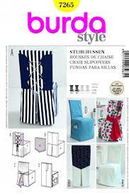 Housse de chaise patron gratuit. Burda 7265 Slipcovers Slipcovers Slipcovers For Chairs Sewing Room Inspiration