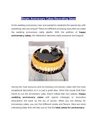 Simple and easy anniversary cake decoration ideas. Simple Anniversary Cakes Decorating Ideas By Mahaveer Mynaa Issuu