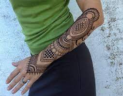 Symbolic yin and yang tattoo on the wrist. Full Sleeve Henna Arm Tattoos At Duckduckgo Henna Tattoo Hand Henna Tattoo Designs Henna Tattoo Designs Hand