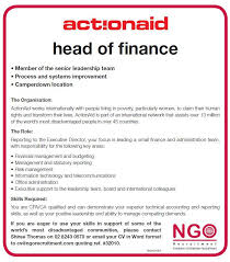 Financial managers must have knowledge of the topics, tax laws, and regulations that are specific to their organization or industry. Ngo Recruitment Finance Manager And Administration Ngo Recruitment
