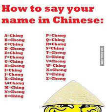 The names are shown in chinese, pinyin and english. How To Say Your Name In Chinese 9gag
