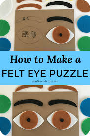 How To Make A Felt Eye Puzzle Human Anatomy Activity For Kids Kids Learning Activities Activities For Kids Human Body Activities