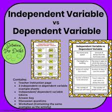 This Product Provides Student With A Collaborative Interactive Review Of Independent And Depend Dependent And Independent Variables Variables Teaching Algebra
