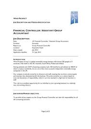 The main role is to ensure that the prepared financial statements are in accordance with the management's instructions. Financial Controller Assistant Group Accountant Wind Prospect