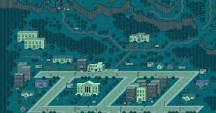 Onett Night Earthbound City Wallpaper Pixel Art