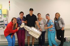 Explore more like marc andre fleury family. Marc Andre Fleury Brings The Stanley Cup To Montreal Children S Hospital Montreal Children S Hospital