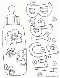 If your child loves interacting. Baby Coloring Pages Doodle Art Alley