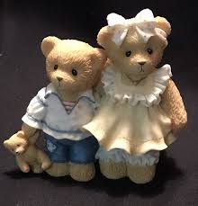 Cherished Teddies BROTHER and SISTER with Teddy Bernard and Bernice Figurine