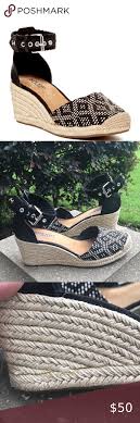 Black And White Espadrille Wedges Sperry Valencia Black White Espadrille Wedges In 2020 White Espadrille Wedges Espadrilles White Espadrilles