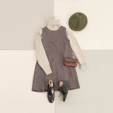 Ann Check Pinafore Dress Olive Clothing Boho Winter Outfits Business Casual Outfits