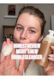 What do y'all think of this as a double cleanser? #doublecleansing  #facewash #merit #skincareroutine @MERIT Beauty