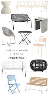 Borrow techniques used for small rooms when thinking about small outdoor patio ideas. Small Space Friendly Outdoor Furniture Jojotastic