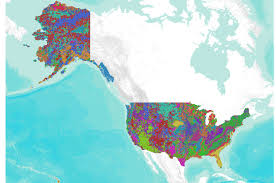 Clear, large map of the united states. Hydrologic Landscape Regions Of The United States Data Basin