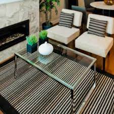 Clear Rectangle Glass Table Top