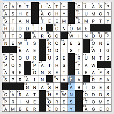Monday August 5 2019 Diary Of A Crossword Fiend