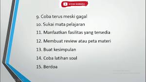 Cara Belajar Efektif Student The Creator Acara