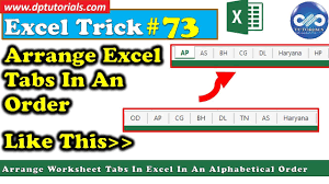Ok, lets see how to do this. How To Arrange Worksheet Tabs In Excel In An Alphabetical Order Sort Excel Worksheets In Order Youtube
