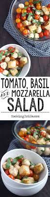 Tomato Basil And Mozzarella Salad Recipe Tomato Recipes Homemade Pasta Recipe Easy Green Salad Recipes