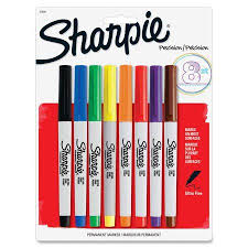 Sharpie Permanent Markers Ultra Fine Point Classic Colors 8 Count Walmart Com Fine Point Permanent Marker Sharpie Permanent Markers Sharpie