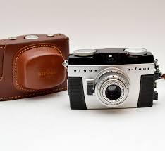 Vintage Argus A Four 35mm Film Camera With Argus Coated Cintar F3 5 44mm Lens Film Camera Vintage Cameras Camera