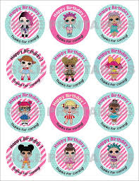 L O L Surprise Theme Happy Birthday Cupcake Toppers With Lol Dolls This Is A Feste Di Compleanno A Sorpresa Feste Di Compleanno A Tema Feste Di Compleanno