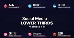 With 5 text placeholders and a spot for your logo and tagline, this template is a great choice for corporate videos. Social Media Lower Thirds Motionarray 212635 Gfx Download
