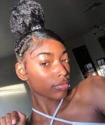 Look At These Sleek Slayed Edges In 2021 Natural Hair Styles Curly Hair Styles Naturally Natural Hair Styles Easy