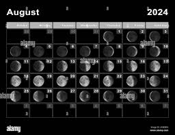 Moon phase calendar august 2024