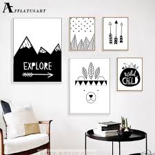 Black And White Nursery Wall Decor Afflatus Explore Child Wall Art Canvas Painting Nordic Posters And Prints Black White Nursery Wall P In 2020 Art Wall Kids Nursery Canvas Art Wall Art Canvas Painting