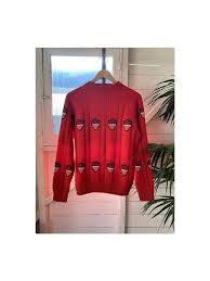 Brand new american eagle outfitters dark rinse vintage hi rise denim jean sz 4rtop nwot lucky brand women's kiss north american tour 79 sweater camo vintage size s. American Vintage Red Knitwear Gem