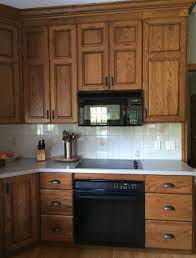 Sep 14, 2012 · it was always in the back of our minds that if we changed the color of the base cabinets, the countertop would have to be updated as well. How To Make An Oak Kitchen Cool Again Copper Corners