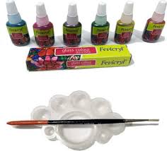 Free shipping on eligible items. Flipkart Com Fevicryl 6 Shades Glass Color Set 6 Colour 1 Brush 1 Color Plate