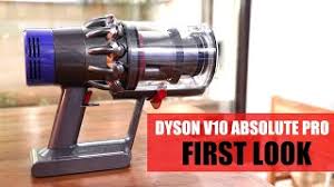 Dyson cyclone v10 absolute (blue/nickel) cordless vacuum cleaner. Dyson V10 Absolute Pro Vacuum Cleaner First Look Youtube