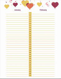 This perpetual birthday calendar doesn't need to be updated so it can last for years. Birthday And Anniversary Calendar