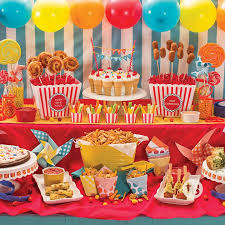 Fun Food On A Stick Birthday Party Menu Carnival Birthday Party Theme Dumbo Birthday Party
