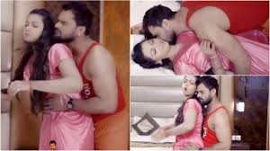 Khesari Lal Yadav ने रक्षा गुप्ता के साथ बेडरूम में पार कीं बोल्डनेस की  हदें, होश उड़ा देगा ये वीडियो - khesari lal yadav bhojpuri actress raksha  gupta hot romantic video song