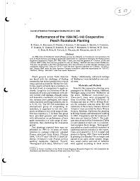 Performance of the 1984 NC-140 Cooperative Peach Rootstock Planting