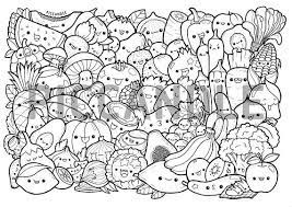 You can likewise run with an extensive variety of the mixtures of this kawaii coloring pages for girls. Kawaii Fruits Coloring Pages Coloring And Drawing
