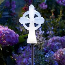 This Beautiful Memorial Cross Solar Light Is Available At Central It S A Lovely And Environmentally Frie Outdoor Solar Lights Solar Lights Garden Solar Lights