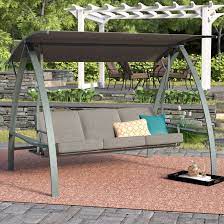 See more ideas about canopy, replacement canopy, patio swing. Andover Mills Marquette 3 Seat Daybed Porch Swing With Stand Reviews Wayfair