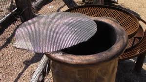 Metal steel fire pit cover lid. Chiminea Spark Arrester Screens