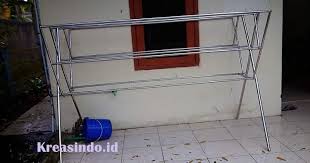 Jemuran stainless lipat 3 susun 100% stainless steel kuat, anti karat dan tahan lama daya tampung maksimal praktis dan hemat tempat ukuran: Jemuran Stainless Di Depok Dan Sekitarnya Siap Menerima Pesanan