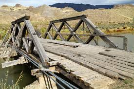 Old Wooden Bridge Wooden Bridge Olds Garden Bridge