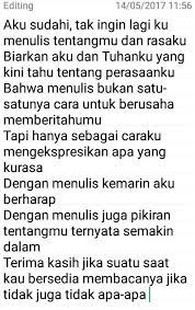 Bukannya Putus Asa Ungkapan Perasaan Tahu