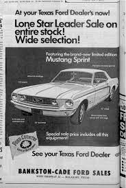 1968 Mustang Newspaper History Ford Mustang History Vintage Mustang Mustang