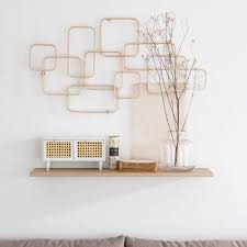 Deco Murale Formes Geometriques En Metal Dore 92x50 Maisons Du Monde Parement Mural Deco Murale Idees De Decor