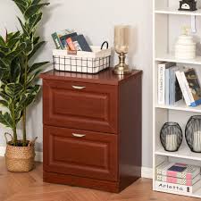 Locking filing cabinets 2 drawers. Wood 2 Drawer Lateral File Cabinet Organizer With File Hooks And Spacious Tabletop Display For Home Office Brown Walmart Com Walmart Com