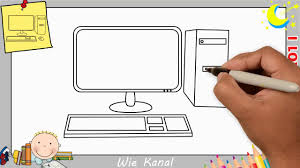 Computer Zeichnen Schritt Fur Schritt Fur Anfanger Kinder 1 Youtube