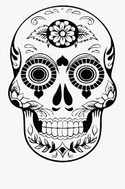 Skull Clipart Candy Blank Sugar Skull Outline Within Blank Sugar Skull Template In 2020 Skull Template Skull Sugar Skull