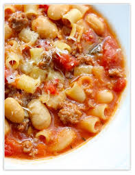 Adam Would Love This Sausage Bean And Pasta Soup Add Extra Veggies Use Lowfat Sausage And Whole Wheat Pasta Recipes Food Delicious Soup